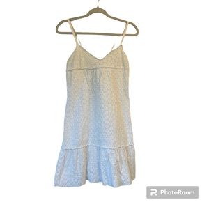 Volcom White‎ Eyelet Summer Dress, Small